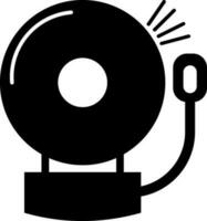 Vinyl record player in black color. vector