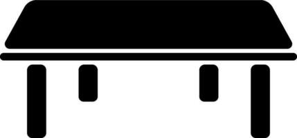 Flat style of wooden table icon. vector