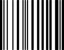 Vector barcode sign or symbol.