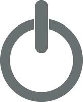 Illustration of power button icon. vector