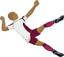 Character of soccer player. vector