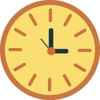 Illustration of a wall clock. vector