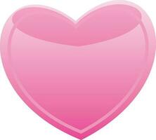 Illustration of beautiful pink heart. vector