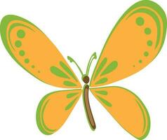 Character of a butterfly. vector