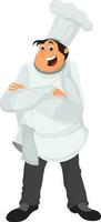 Cartoon character of chef. vector