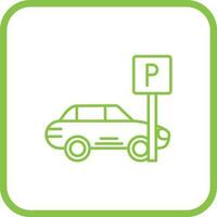 icono de vector de estacionamiento