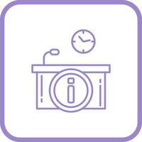 Information Desk Vector Icon