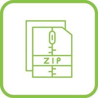 icono de vector de archivo zip