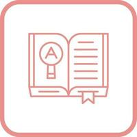 icono de vector de libro abierto