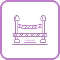 Do Not Cross Line Vector Icon