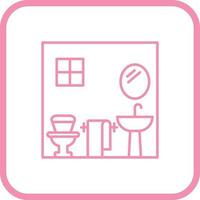 icono de vector de baño