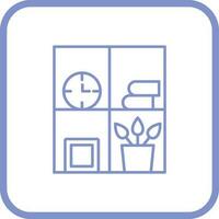 Bookshelf Vector Icon