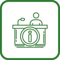 Information Desk Vector Icon