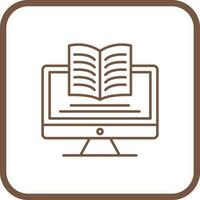 Digital Learning Vector Icon