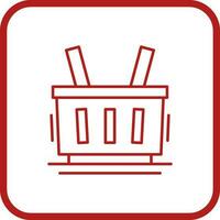 Shopping Basket Vector Icon