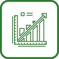 Line Graph Vector Icon