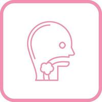 Throat Cancer Vector Icon