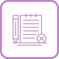 Unchecked Notes Vector Icon