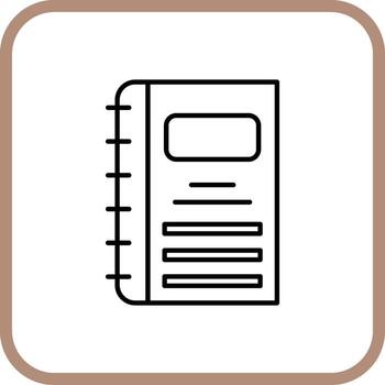 Notebook Vector Icon