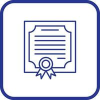 icono de vector de certificado