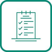 Booking CheckList Vector Icon