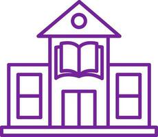 Library Building Vector Icon