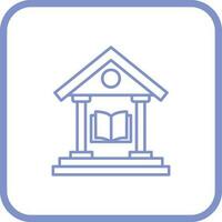 icono de vector de biblioteca