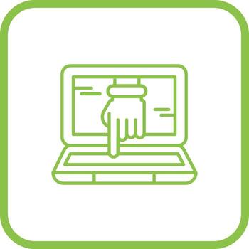 icono de vector de piratería informática