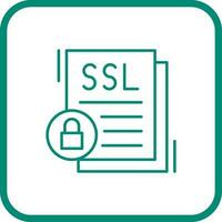 icono de vector de ssl