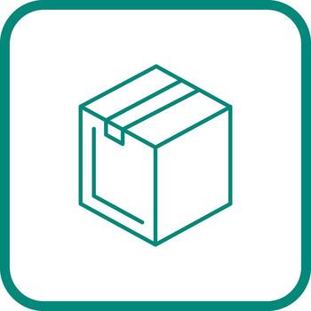 icono de vector de paquete