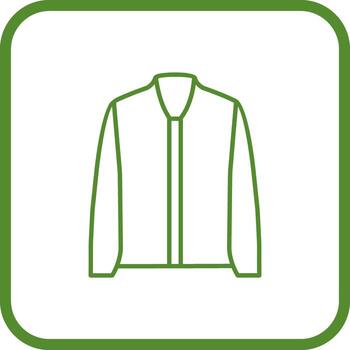 icono de vector de chaqueta