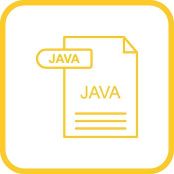 icono de vector de java