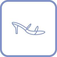 icono de vector de sandalias con estilo
