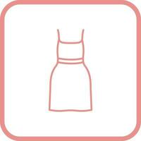 Cocktail Dress Vector Icon