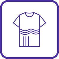 T Shirt with lines Vector Icon