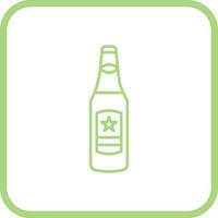 icono de vector de botella de cerveza