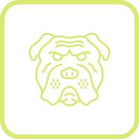 icono de vector de bulldog