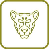 icono de vector de leopardo