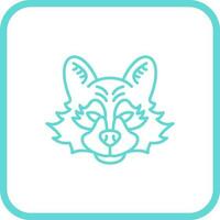 Raccoon Vector Icon