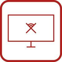 Unique Disconnected Network Vector Icon