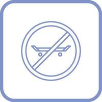 No Skating Vector Icon