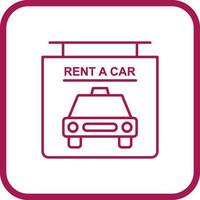 Rent a Car Vector Icon