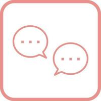 Unique Conversation Bubbles Vector Icon