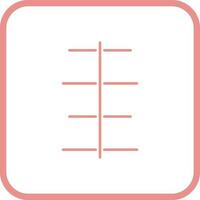 Unique Center Align Vector Icon