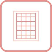 Table of Rates Vector Icon