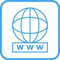 Unique World Wide Web Vector Icon