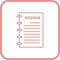 Notepad Vector Icon