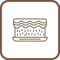 Unique Cream Cake Vector Icon