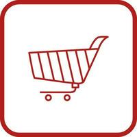 Unique Shopping Cart Vector Icon