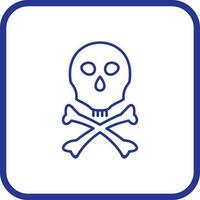 icono de vector de signo de muerte